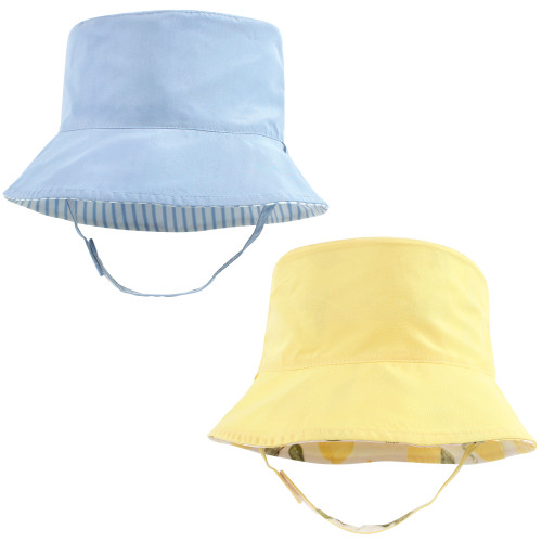 Hudson Baby Sun Protection Hat, Lemon Stripe