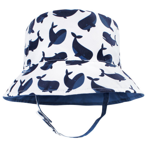 Hudson Baby Sun Protection Hat, Whale Anchor