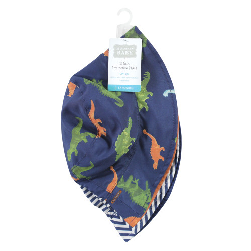 Hudson Baby Sun Protection Hat, Dino Stripe
