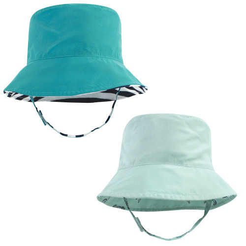 Hudson Baby Sun Protection Hat, Sea Turtle Stripe