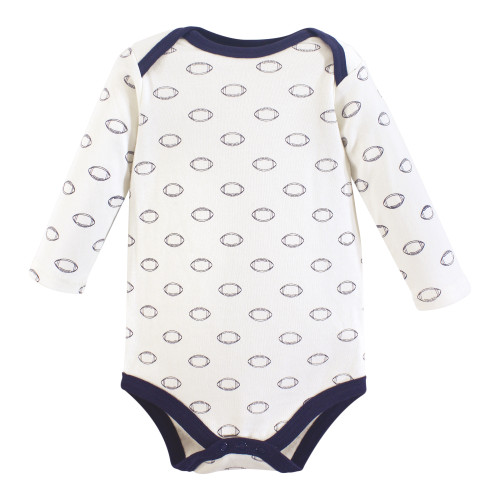 Hudson Baby Cotton Long-Sleeve Bodysuits, Football Mvp