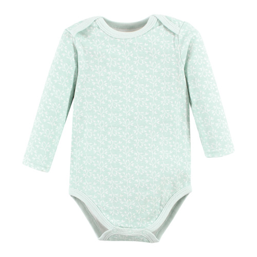 Hudson Baby Cotton Long-Sleeve Bodysuits, Enchanted Forest Dream