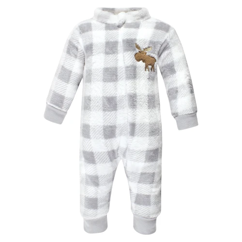 Hudson Baby Plush Jumpsuits, Woodland