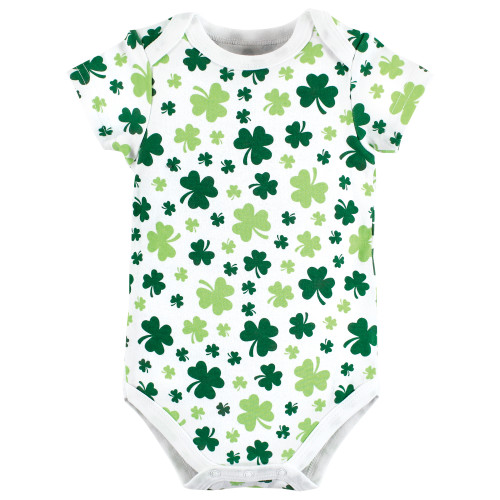 Hudson Baby Cotton Bodysuits, St Patricks Rainbow