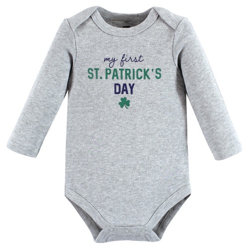 Hudson Baby Cotton Long-Sleeve Bodysuits, Cutest Clover