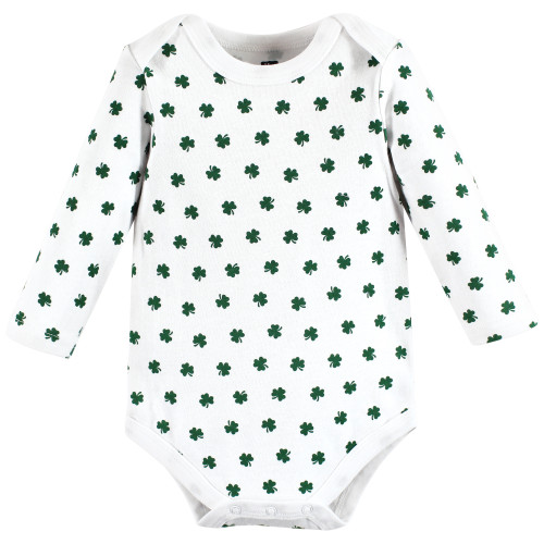 Hudson Baby Cotton Long-Sleeve Bodysuits, Cutest Clover