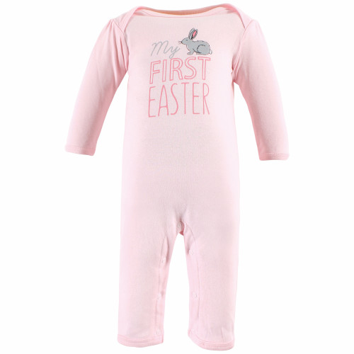 Hudson Baby Cotton Coveralls, Some Bunny