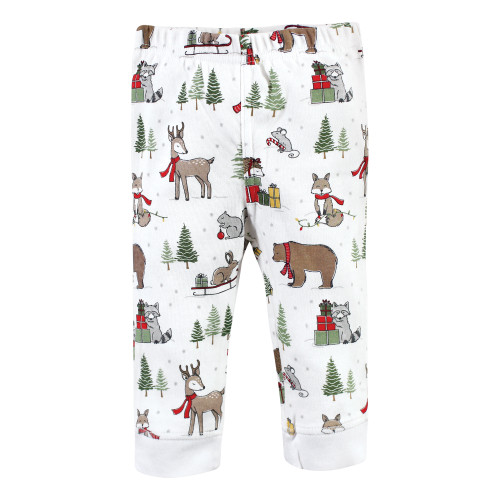 Hudson Baby Mens Unisex Holiday Pajamas, Moose Wonderful Time, Small