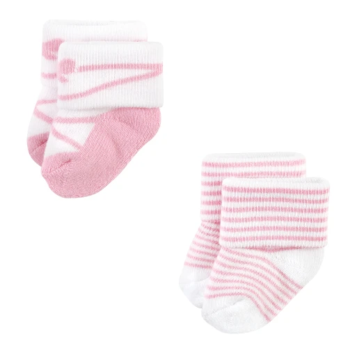 Hudson Baby Cotton Rich Newborn and Terry Socks, Royal 12-Pack