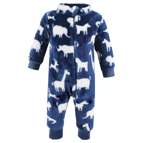 Hudson Baby Plush Jumpsuits, Safari Silhouette