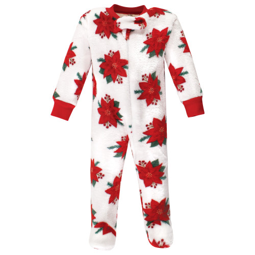 Hudson Baby Plush Sleep and Play, Poinsettia