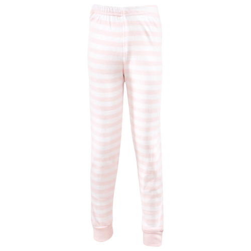 Hudson Baby Cotton Pajama Set, Soft Pink Stripe