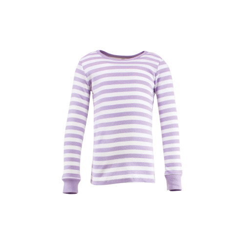 Hudson Baby Cotton Pajama Set, Lilac Stripe