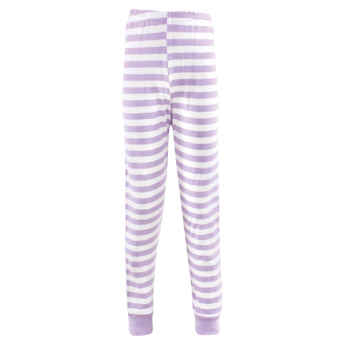 Hudson Baby Cotton Pajama Set, Lilac Stripe