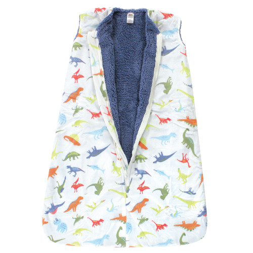 Hudson Baby Mink with Sherpa Inner Sleeping Bag, Sack, Blanket, Dinosaurs