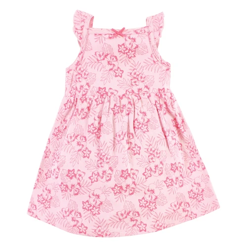 Hudson Baby Cotton Dresses, Palm Leaf