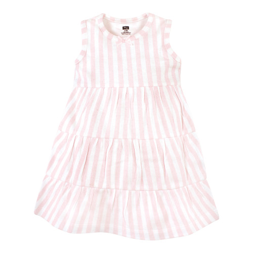 Hudson Baby Cotton Dresses, Pink Navy Floral