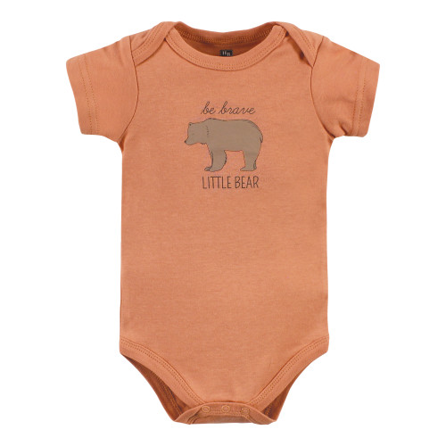 Hudson Baby Cotton Bodysuits, Forest Deer 5-Pack