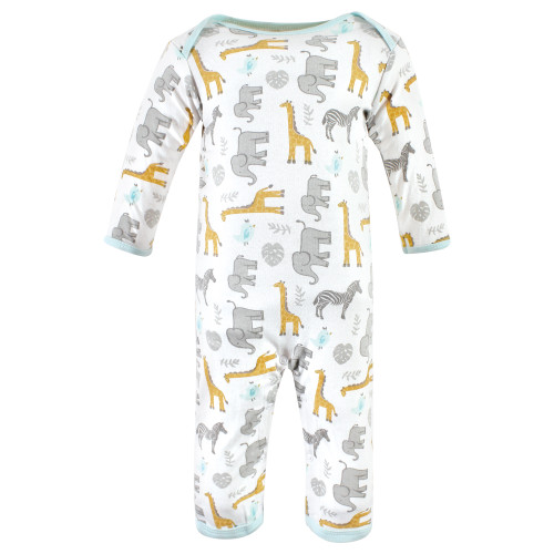 Hudson Baby Cotton Coveralls, Little Monkey
