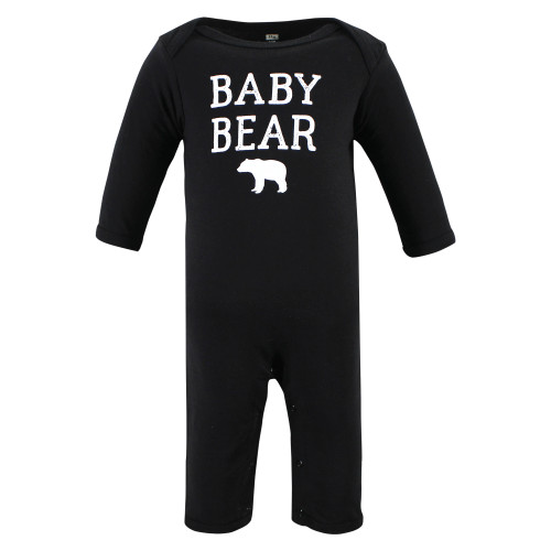 Hudson Baby Cotton Coveralls, Buffalo Plaid Bear
