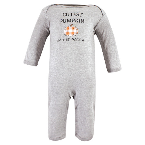 Hudson Baby Cotton Coveralls, Pumpkin Truck