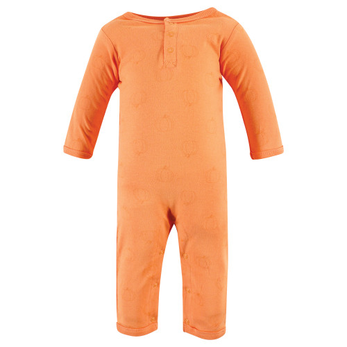 Hudson Baby Cotton Coveralls, Pumpkin Truck