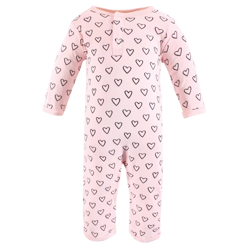 Hudson Baby Cotton Coveralls, Modern Rainbow
