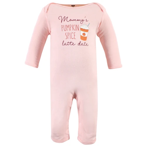 Hudson Baby Cotton Coveralls, Pumpkin Spice Date