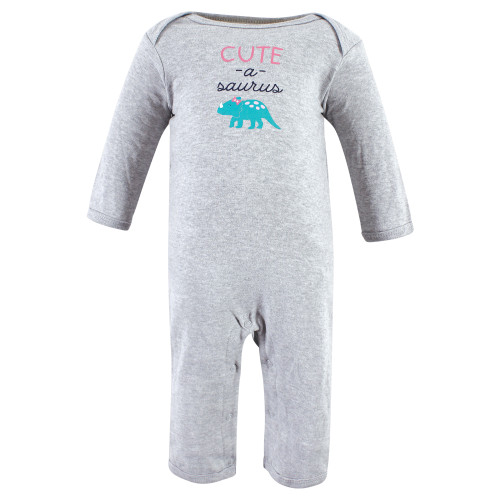 Hudson Baby Cotton Coveralls, Cuteasaurus