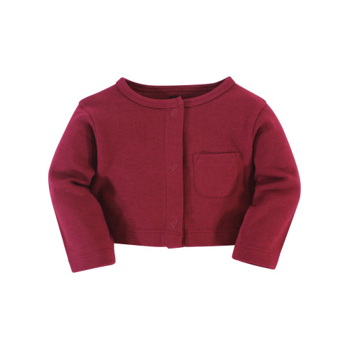 Hudson Baby Cotton Dress and Cardigan Set, Autumn Rose