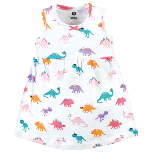 Hudson Baby Cotton Dress and Cardigan Set, Cute-A-Saurus