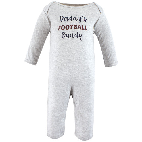 Hudson Baby Cotton Coveralls, Touch Down