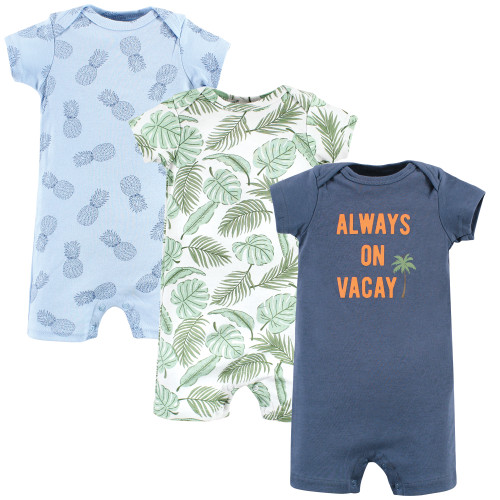 Hudson Baby Cotton Rompers, Vacay