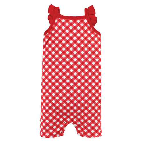 Hudson Baby Cotton Rompers, Udderly Adorable