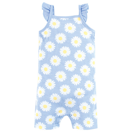 Hudson Baby Cotton Rompers, Bee Kind