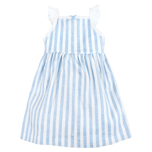 Hudson Baby Cotton Dresses, Blue Daisy
