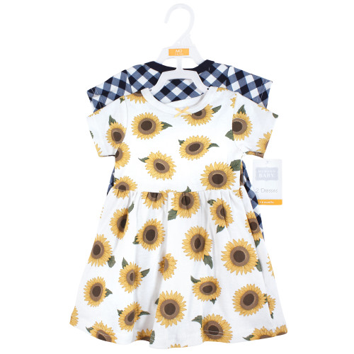 Hudson Baby Cotton Dresses, Sunflower