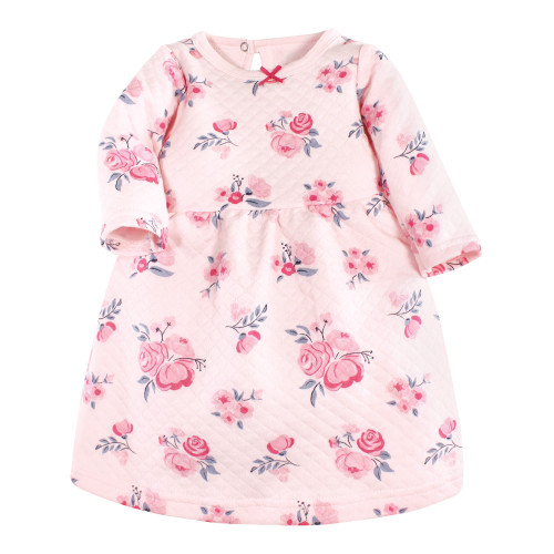 Hudson Baby Cotton Dresses, Pink and Navy Floral