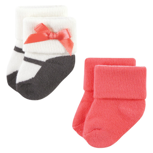 Luvable Friends Newborn and Baby Terry Socks, Leopard 12-Pack