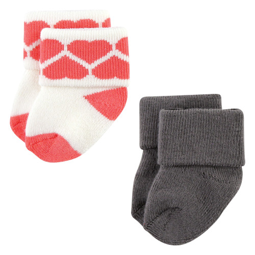 Luvable Friends Newborn and Baby Terry Socks, Leopard 12-Pack