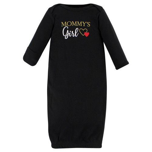 Hudson Baby Cotton Gowns, Girl Mommy Red Black