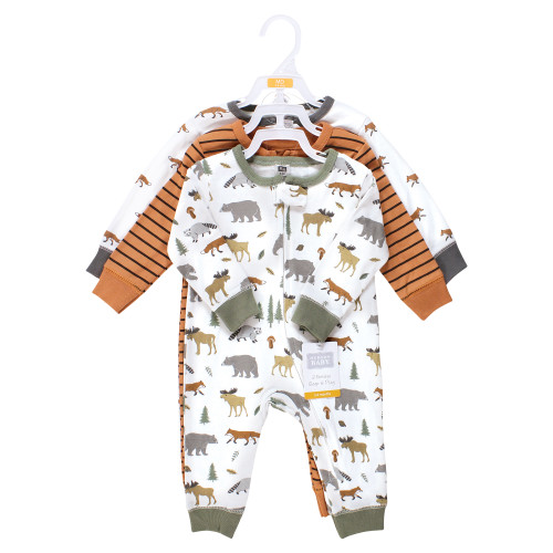 Hudson Baby Cotton Sleep and Play, Woodland Animals