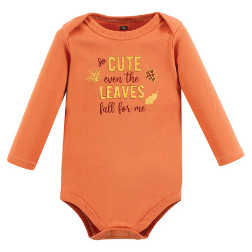Hudson Baby Cotton Long-Sleeve Bodysuits, Fall Squirrel 7-Pack