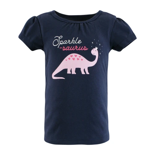 Hudson Baby Short Sleeve T-Shirts, Ice Cream Dino