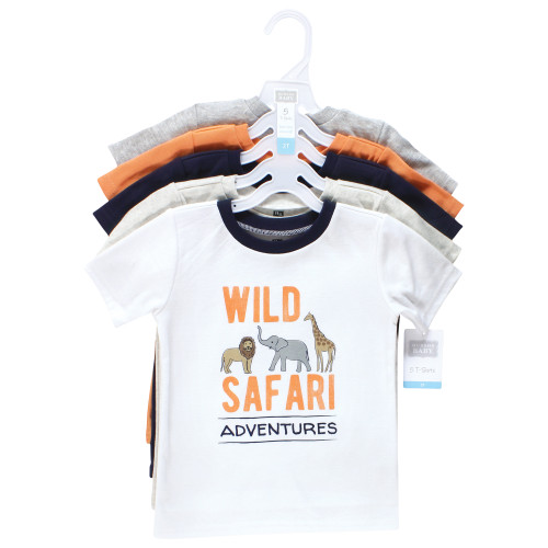 Hudson Baby Short Sleeve T-Shirts, Cool Safari