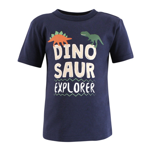 Hudson Baby Short Sleeve T-Shirts, Dino Truck Robot