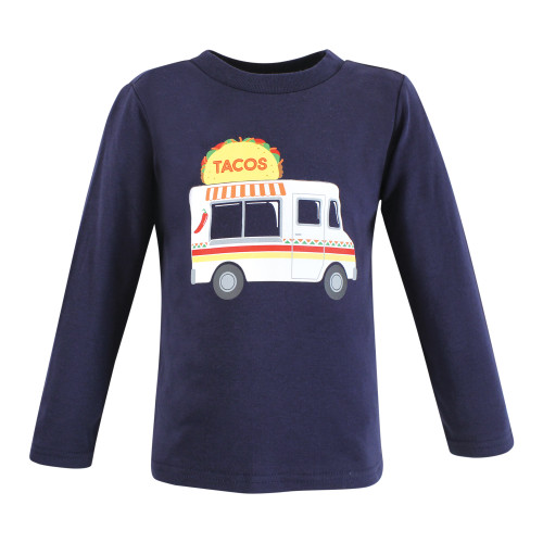 Hudson Baby Long Sleeve T-Shirts, Fun Food