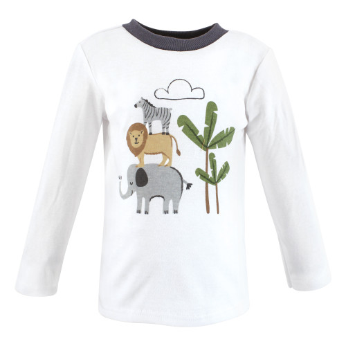 Hudson Baby Long Sleeve T-Shirts, Safari Adventure