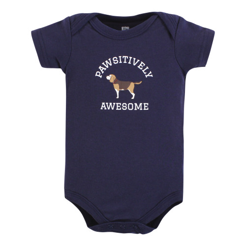 Hudson Baby Cotton Bodysuits, Boy Dogs