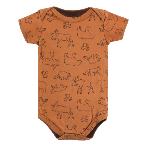 Hudson Baby Cotton Bodysuits, Into The Woods Prints